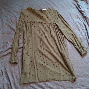 Zara green babydoll dress